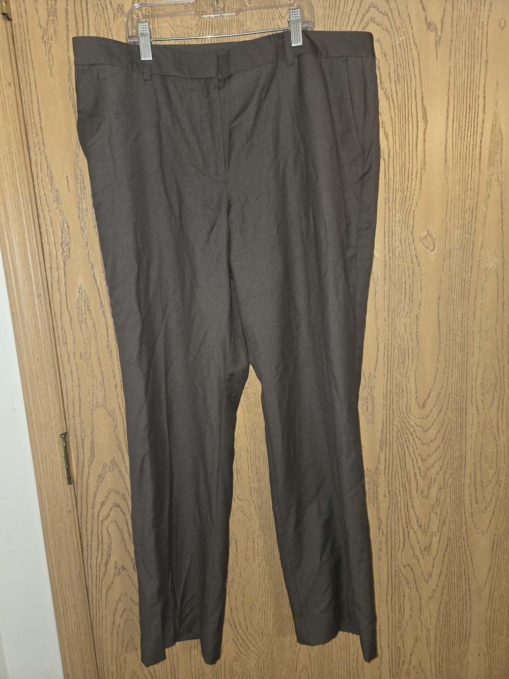 Ann Taylor Women's Tailored Trousers in Dark Brown